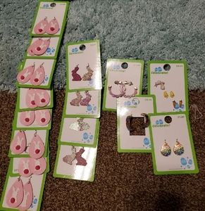 Bundle of spring/ easter dress up earrings